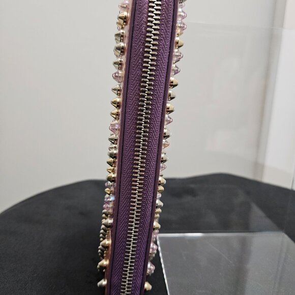 Christian Louboutin Spike Studs Zipper Wallet - Rare Color - Picture 6 of 16